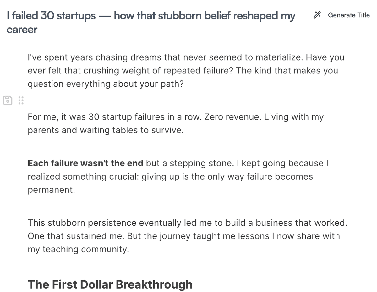 Newsletter draft from your video
