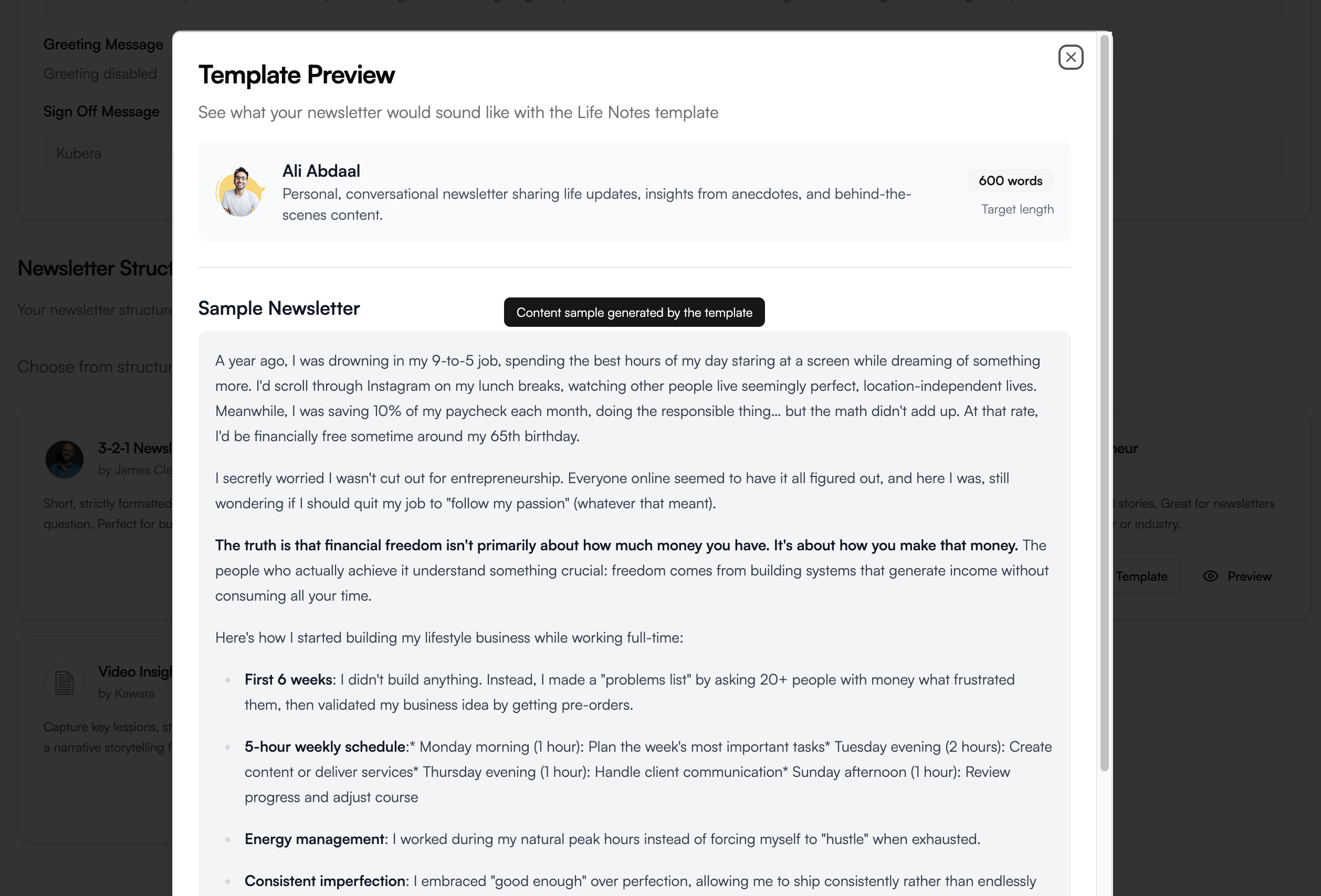 New templates and preview feature